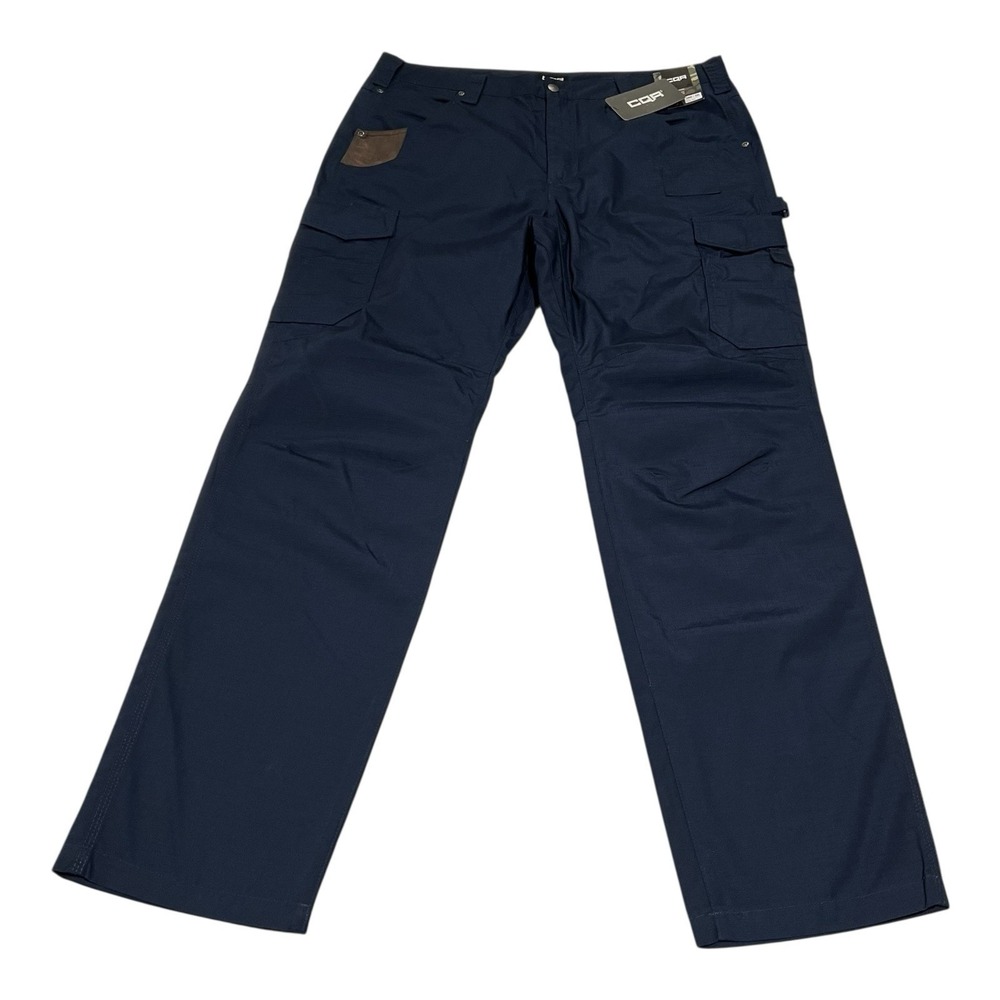 NWT‎ CQR GEARS Tactical Cargo Pants Men's Navy 34 Straight Work Pant Stretch